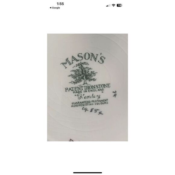 4 MASONS Henley English 8” Plates - Picture 3 of 4